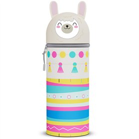 Trousse Ecole 2 en 1 en Silicone Souple Kawaii, Porte-Plume, Fermeture Eclair en Silicone, Pochette de Stylo, Crayons, Marqueurs Trousse Ecole 2 en 1 en Silicone Souple Kawaii