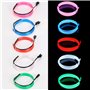 Sunboia 10x1M Fil Néon à Pile EL Câble Guirlande Lumineuses 3 Mode Éclairage Fix Clignotant Stroboscope Tube Fluo El Wire Déco V