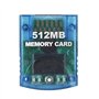 WICAREYO Carte mémoire Clear Blue 512M pour Wii NGC Gamecube