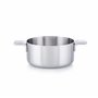 MasterPRO Alessi Bones - Casserole de 20 cm - Fabriquée en Acier Inoxydable - Finition Intérieure et Extérieure Mate - Corps Dro