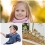 bandeaux de couronnes princesses pour les petites filles-lot de 2 bandeaux de couronne