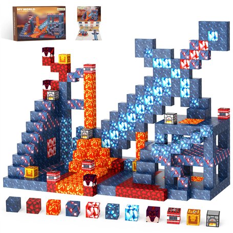 Constructions Magnétiques Blocs 100 Pièces