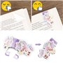6Pcs Marque Page Magnétique Signet Licornes Bookmark Animaux Cadeau Original Papeterie pour Enfant Enseignant Etudiant Lecteur