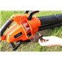 Yard Force EB U30 Aspirateur souffleur à Feuilles électrique 3 en 1 3000 W avec broyeur, Vitesse de l'air Max. 300 km/h, Sac col