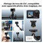 K&F Concept Support Rotule Extension à Dégaement Rapide Magnétique pour DJI Osmo Action 3/4/5 Pro DJI Osmo 360