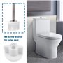 Create idea Lot de 6 rondelles d'écrous pour siège de toilette - Filetage M6 - Fixation inférieure de siège de toilette - Matéri