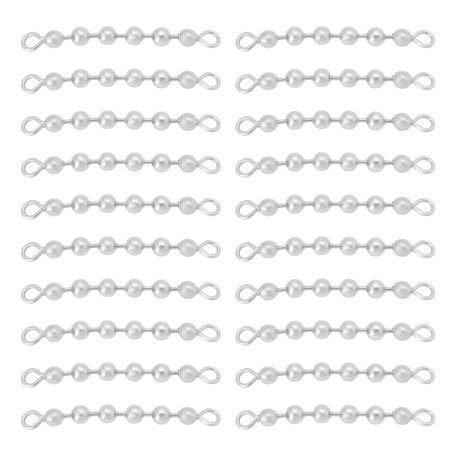 Create idea Lot de 20 émerillons de pêche en acier inoxydable pour pêche au chat