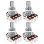 Create idea 4pcs Boutons de Potentiomètre Linéaire pour Guitare B50K 18 Mm de Long Axe Fendu Contrôle Du Volume Et de La Tonalit
