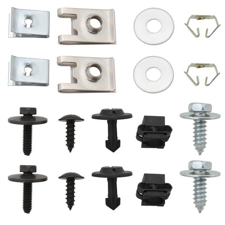 The Lord of the Tools 41 Pièces Kit de Vis de Fixation de Couvercle de Moteur Kit de Fixation de Clips Kit de Fixation Pièce de