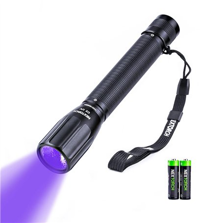 NEXTORCH Lampe de poche UV LED 405 nm pour détecter les taches sur la moquette