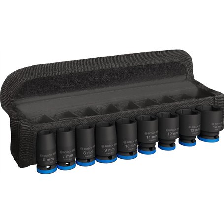 Bosch Lot de 9 douilles PRO Impact (31 x 28 mm