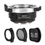 Meike MK-PLTL-C Adaptateur de montage manuel avec filtres ND et UV variables pour objectif ARRI PL-Mount Cine vers appareils pho