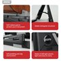 AROMA Support pour Ukulélé Pliable avec Réglable Antidérapante Base Porte-Instrument Classique A-Frame Pour Petits Instruments C