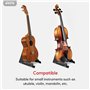 AROMA Support pour Ukulélé Pliable avec Réglable Antidérapante Base Porte-Instrument Classique A-Frame Pour Petits Instruments C