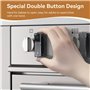 EUDEMON Lot de 5 verrous de sécurité pour boutons de cuisinière à gaz pour bébé - Sécurité enfant - Pour grands et petits bouton