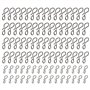 Be In Your Mind 90pcs Pêche à Mouche Snaps en Acier Inoxydable Pas de Nœud Changement Rapide Crochet à Mouche Leurre Snaps Liens
