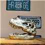 OUTOUR Tyrannosaurus Rex Réplique fossile pour la maison et le bureau Décoration Man-Cave Table de collection ou Trophée Faux-ta