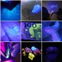 MAINENG Torche Lumière Noire UV 36 LED Lampe de Poche 365nm Ultraviolet - Compris de Lunettes Protection