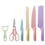 TJ POP Set de couteaux de cuisine colorés 6 PCS