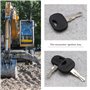 Create idea Lot de 8 clés de démarrage d'allumage 606 606/14606 compatibles avec Liebherr compatibles avec John Deere pelleteuse