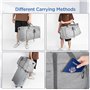 AiQInu Sac de Voyage Pliable 65L, 600D Sacs de Voyage avec Compartiment à Chaussures, Imperméable Sac Voyage Femme Homme Sac de