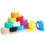AiQInu 12 Rouleaux de Bandes Élastiques Auto-adhésives | Bandage Coloré 2.5 cm x 4.5 m