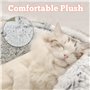 Queta Lit pour Chats et Chiens. Panier Chaud Semi-fermé pour Animaux de Compagnie. Nid antidérapant Confortable de la Maison pou