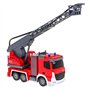 LioMaxi Échelle 1:24 télécommandée Jouet camion pompier, avec pompe pulvérisatrice d'eau, camion pompier radiocommandé avec éche