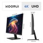 KOORUI N07 27 Pouces Écran PC, 4K Moniteur UHD(3840x2160), IPS 60Hz HDR10 Adaptive Sync, 2X HDMI 2.0 & DisplayPort 1.4, VESA 100