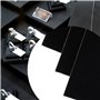 Joyzan 10Pcs Tissu Velours Noir, Feutre Auto Adhésif Dos Collant Feuilles Adhésives Papier Étagère Doublure pour Tiroir DIY Art