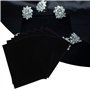 Joyzan 10Pcs Tissu Velours Noir, Feutre Auto Adhésif Dos Collant Feuilles Adhésives Papier Étagère Doublure pour Tiroir DIY Art