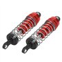 Pièces de Rechange RC D'amortisseur de Jambes de Force en Métal pour Modèle 1/14 144001 RC(Rouge)