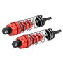 Amortisseur de Jambes de Choc, Pièces de Rechange RC D'amortisseur de Jambes de Force en Métal pour Modèle 1/14 144001 RC(Rouge)