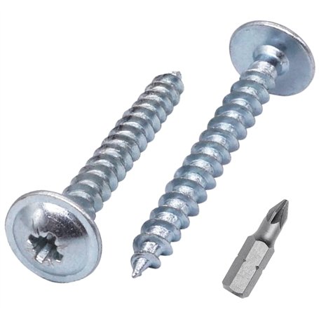 Lot de 300 vis à bois en acier zingué 5 x 40 mm