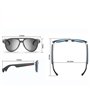 Lunettes Bluetooth intelligentes avec haut-parleur et microphone intégrés audio sans fil IP55 Imperméables Design unisexe Lentil