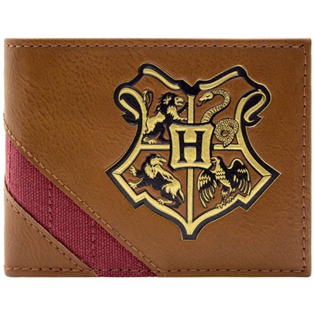 Hogwarts Harry Potter Blason de l'École Portefeuille Bi-Fold pour ID & Porte-Cartes