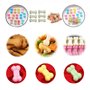 Selecto Bake Moule en os de chien à 18 cavités, moule en silicone antiadhésif réutilisable pour gâteaux, bonbons, gelées, glaçon