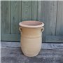 Kreta Keramik Céramique crète | amphore de Plante en Terre Cuite antigel Faite Main avec poignées 40 cm | jardinière décorative 