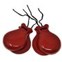 Castagnettes rouges pour adultes 2 paires de castagnettes rouge Castagnettes Castagnettes espagnoles Couleurs espagnoles traditi