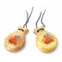 Castagnettes 1 paire de petits CASTANETS ESPAGNOLS 6 cm (2-6) bois de pin naturel TAILLE pour les plus petits