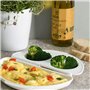 Cuiseur vapeur pour omelette œufs au micro-ondes avec deux compartiments à charnière sans BPA Gadgets de cuisine multifonction (