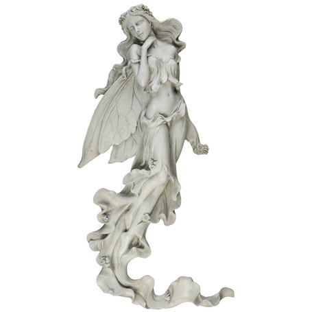 Design Toscano EU5604 Sculpture Murale Brianna la Fée du Vent d'Eté