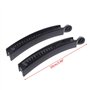 MINGSTORE 2 pièces 10 cm Pinces à Cheveux Banane tête carrée Noire Porte-Queue de Cheval Barrette en Plastique