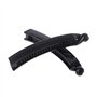 MINGSTORE 2 pièces 10 cm Pinces à Cheveux Banane tête carrée Noire Porte-Queue de Cheval Barrette en Plastique