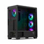 YEYIAN Phoenix Gamer Boîtier PC | Tour Médian | ATX, M-ATX, ITX | Panneau Avant Adressable | Panneau Latéral Verre Trempé | 4 Ve