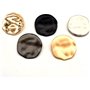 10 pièces 30mm gros boutons décoratifs boutons irréguliers en or pour chemise pardessus accessoire de couture, 30mm