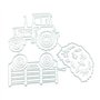 Maxtonser Matrices à découper en métal et Timbres Tracteur Paille Die Cuts Moule Décoration Artisanat Couteau Moule Poinçon Poch