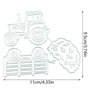 Maxtonser Matrices à découper en métal et Timbres Tracteur Paille Die Cuts Moule Décoration Artisanat Couteau Moule Poinçon Poch