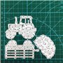Maxtonser Matrices à découper en métal et Timbres Tracteur Paille Die Cuts Moule Décoration Artisanat Couteau Moule Poinçon Poch