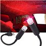 Romantique USB voiture Toit Étoile Starlight Lumières Projecteur Lampe d'ambiance de voiture intérieur Nuit Éclairage Portable L